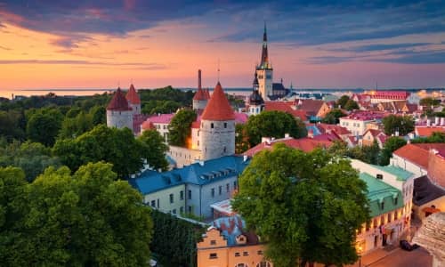 Estonia - Tallin - Panorámica atardecer