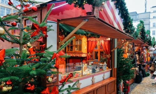 Berlín - puesto mercadillo navidad