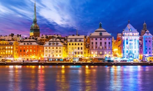 Atardecer en Estocolmo, Suecia: panorámica espectacular